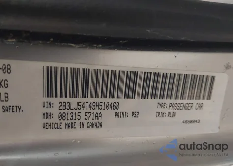 2009 Dodge Challenger R/T from USA, damaged, VIN 2B3LJ54T49H510468